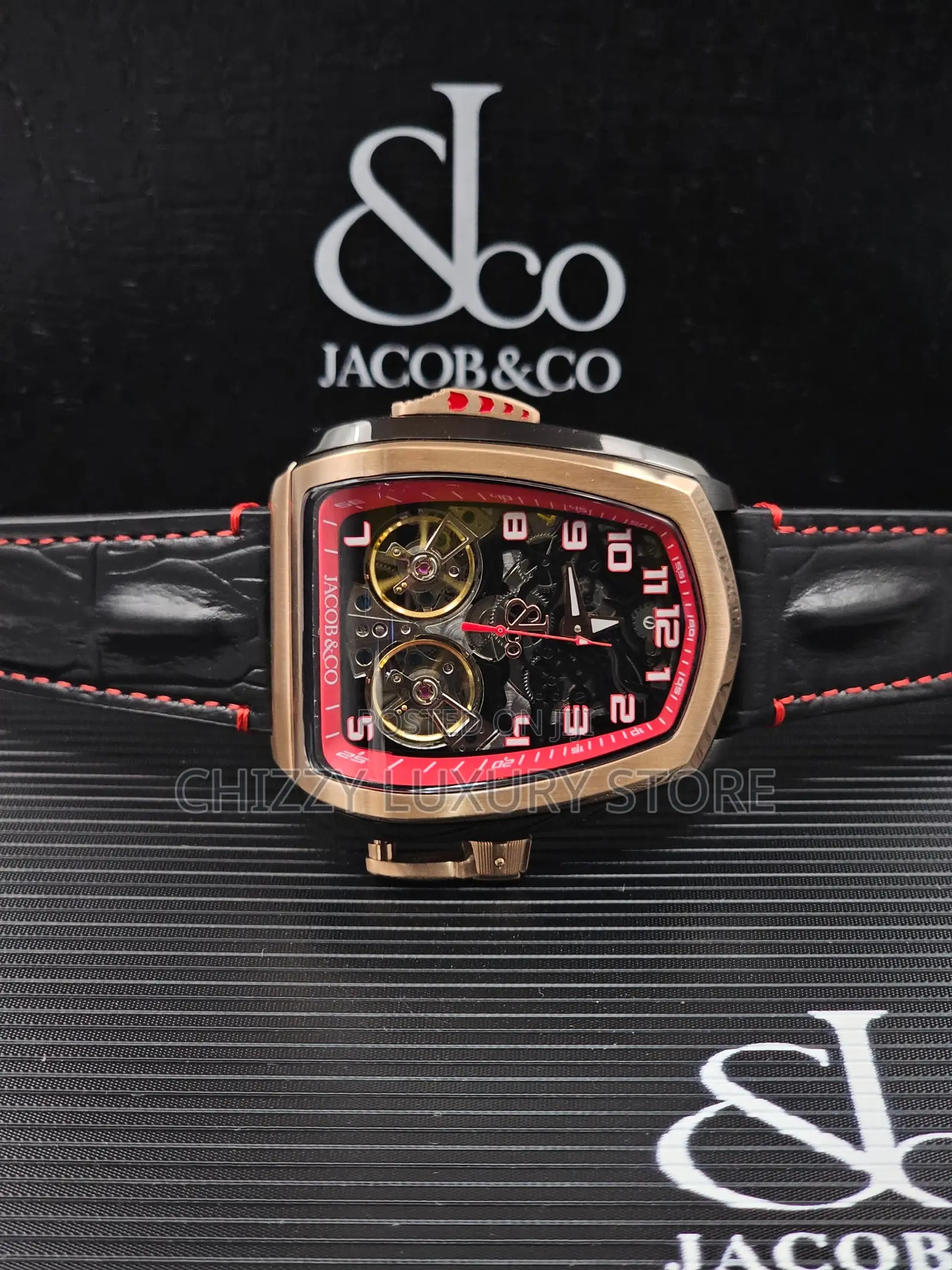 Jacob Co Quality Luxury Men Automatic Engine Wristwatch