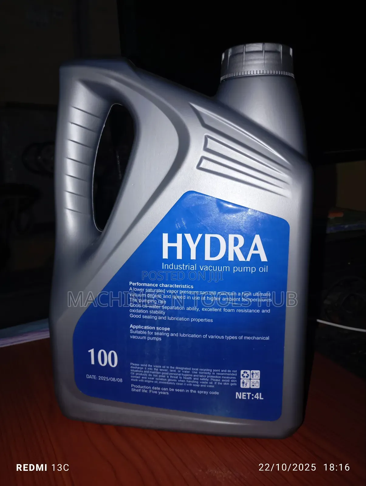 Hydra Industrial Vacuum Pump Oil
