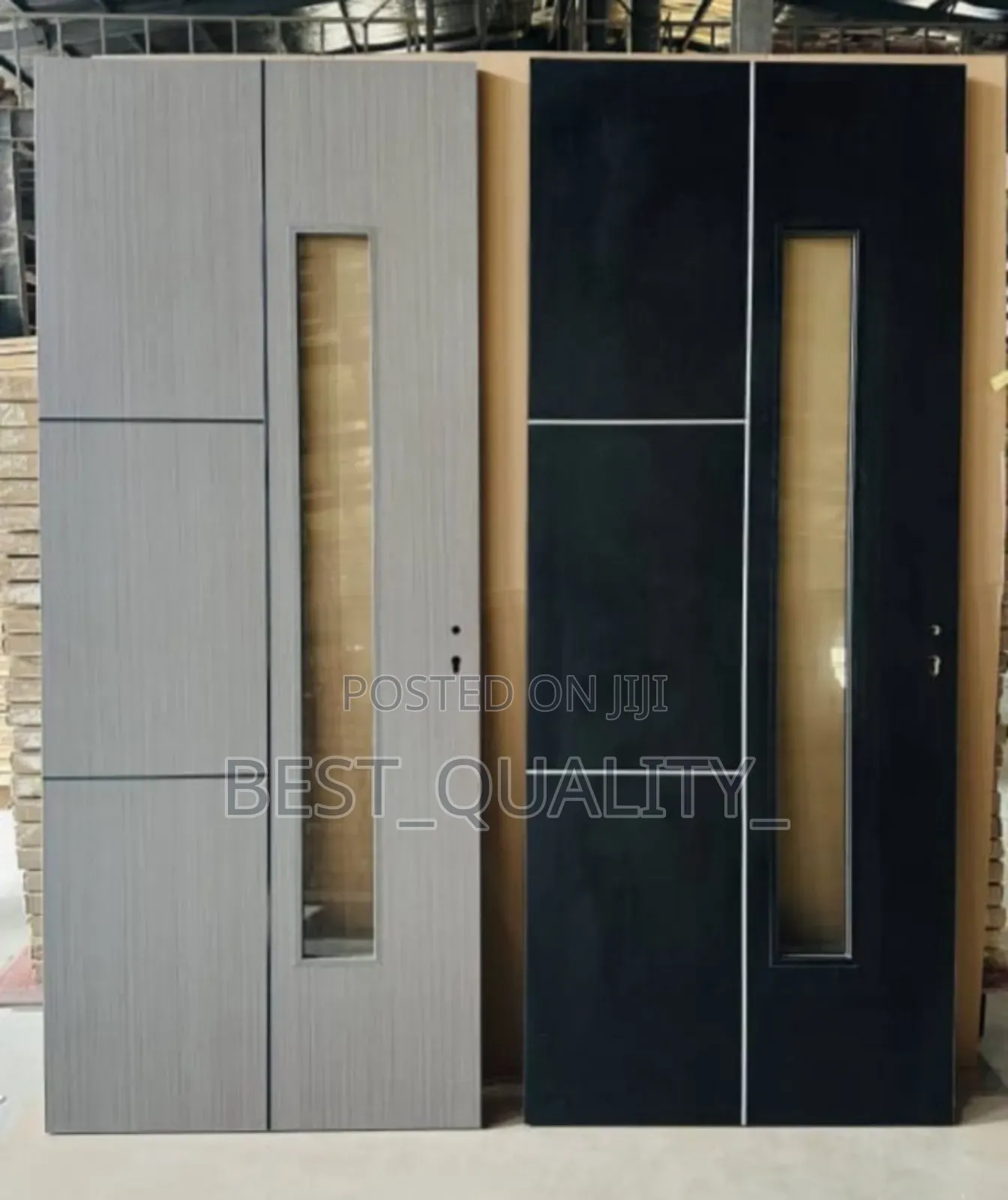 Turkey Centre Glass HDF Wooden Door