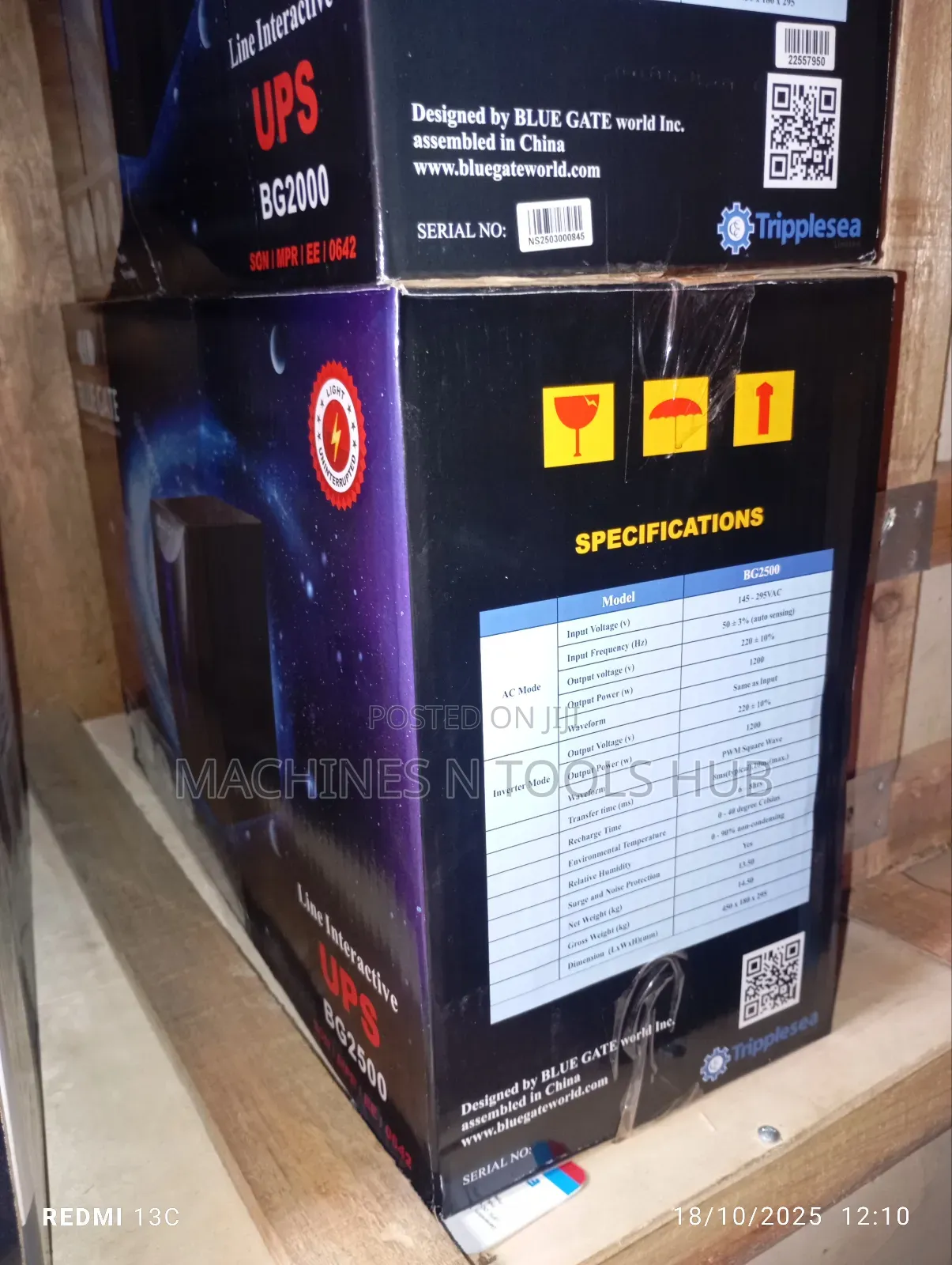 Blue Gate Bg2500 Uninterruptible Power Supply (Ups)