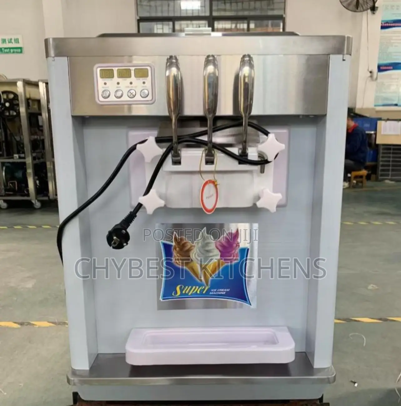 Table Top Ice Cream Machine Stainless Handle