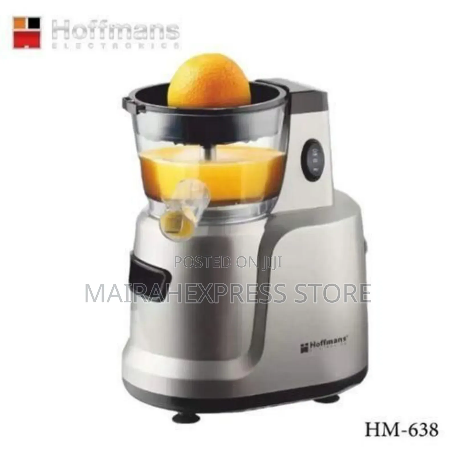Hoffmans 2-in-1 Vertical Slow Juicer - 280w. Citrus Fruit (2st7)