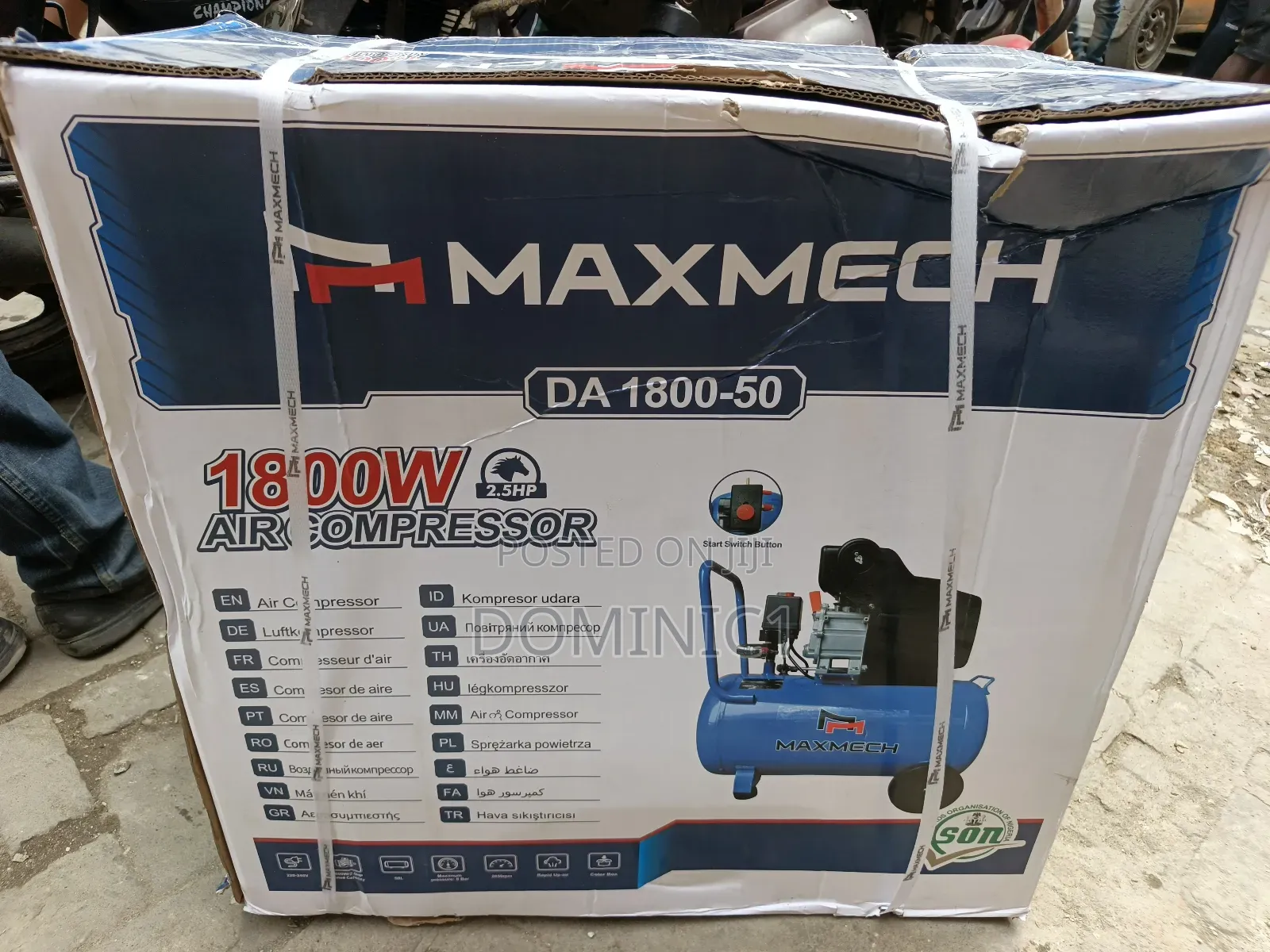 Maxmech Air Compressor 50 Liter 1800-50