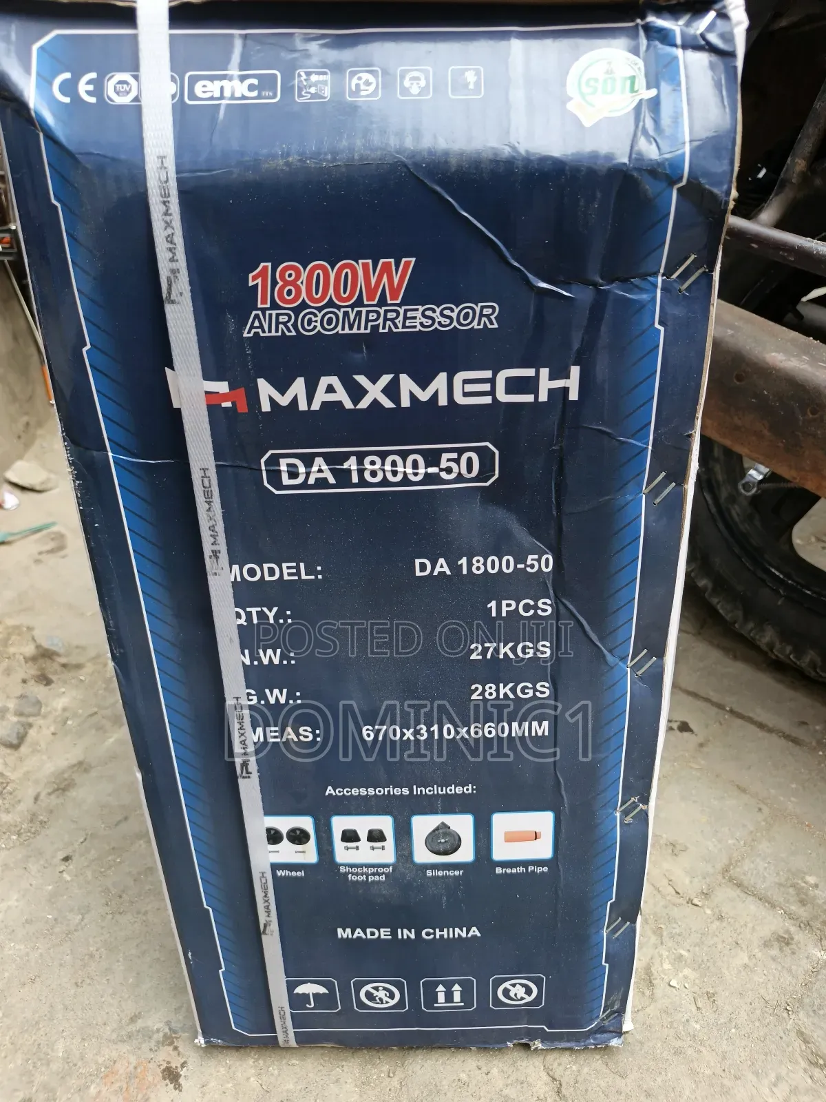 Maxmech Air Compressor 50 Liter 1800-50