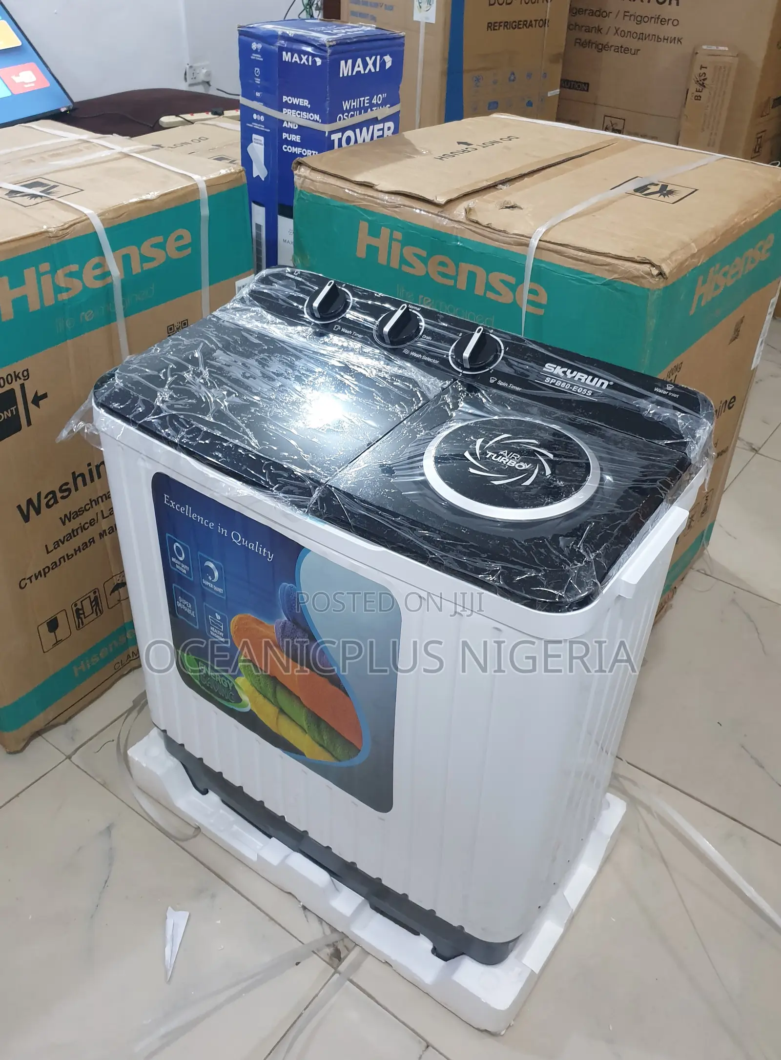 Energy Saving Skyrun 7kg Twin Tub Washing Machine (Spb80-E05s)