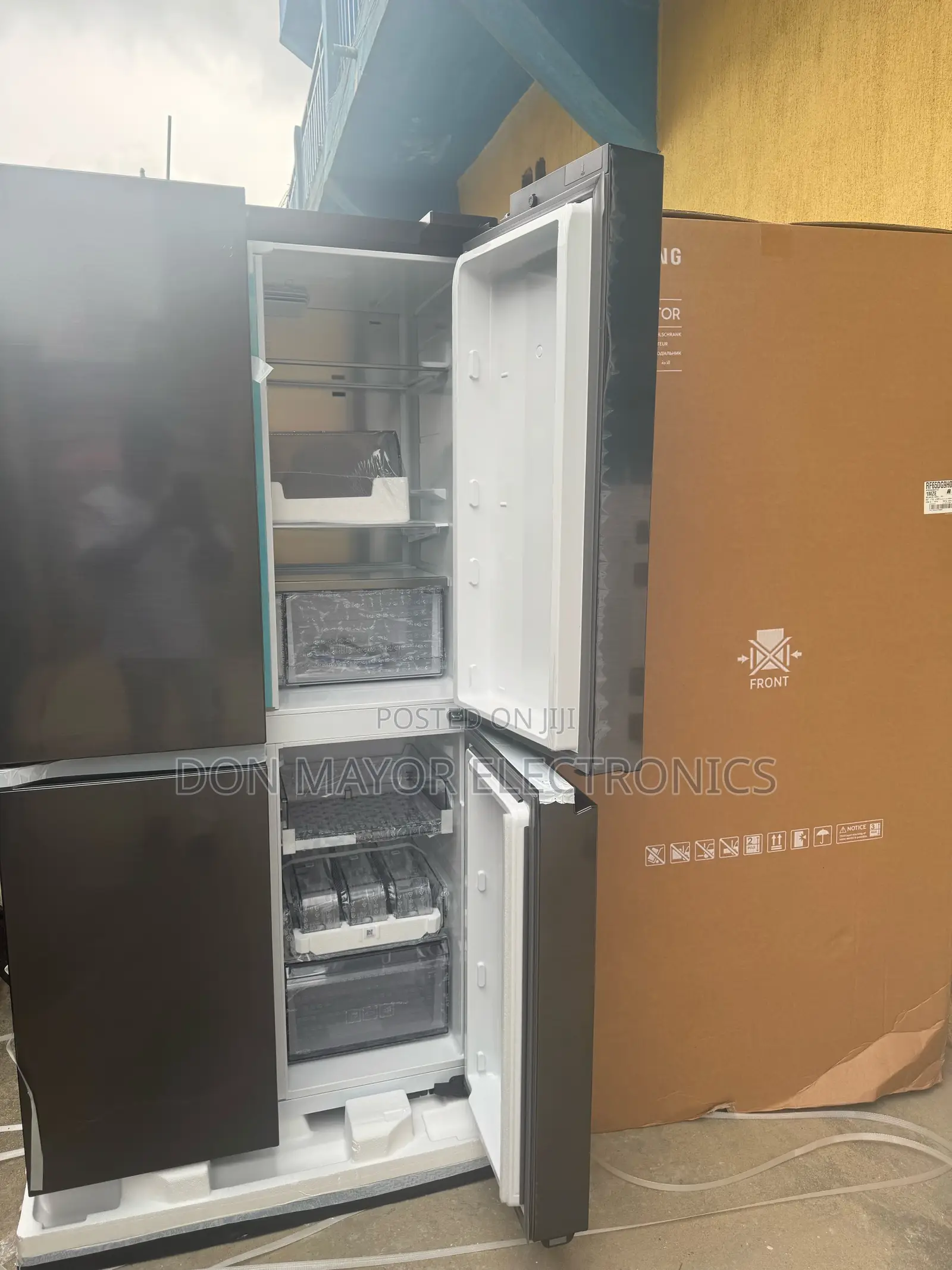 Samsung 636l Black French Al Fridge -freezer (Rf65dg9h0eb1eu)