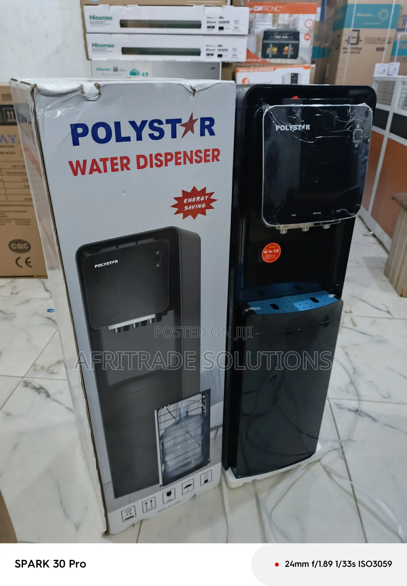 Polystar Water Dispenser With Refrigerator – Pv-R6jx-5blk