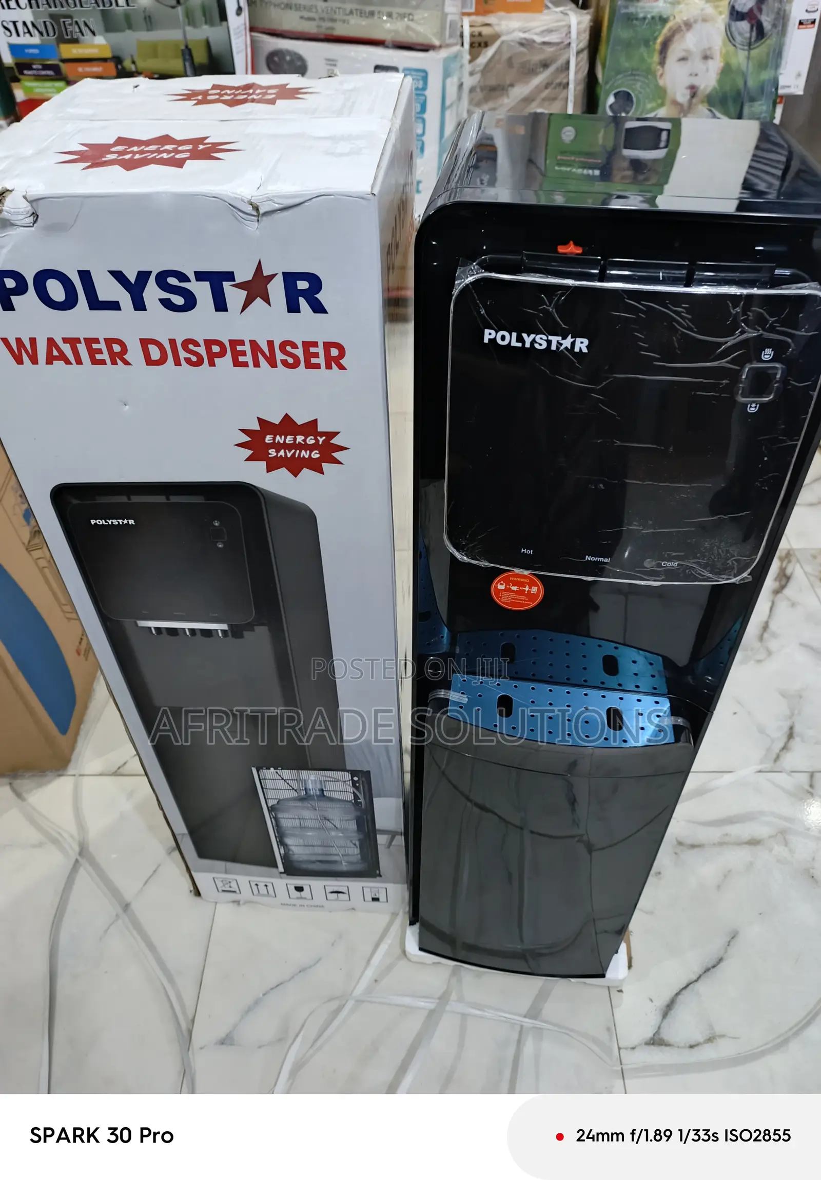 Polystar Pv-R6jx-5blk Compact Standing Water Dispenser
