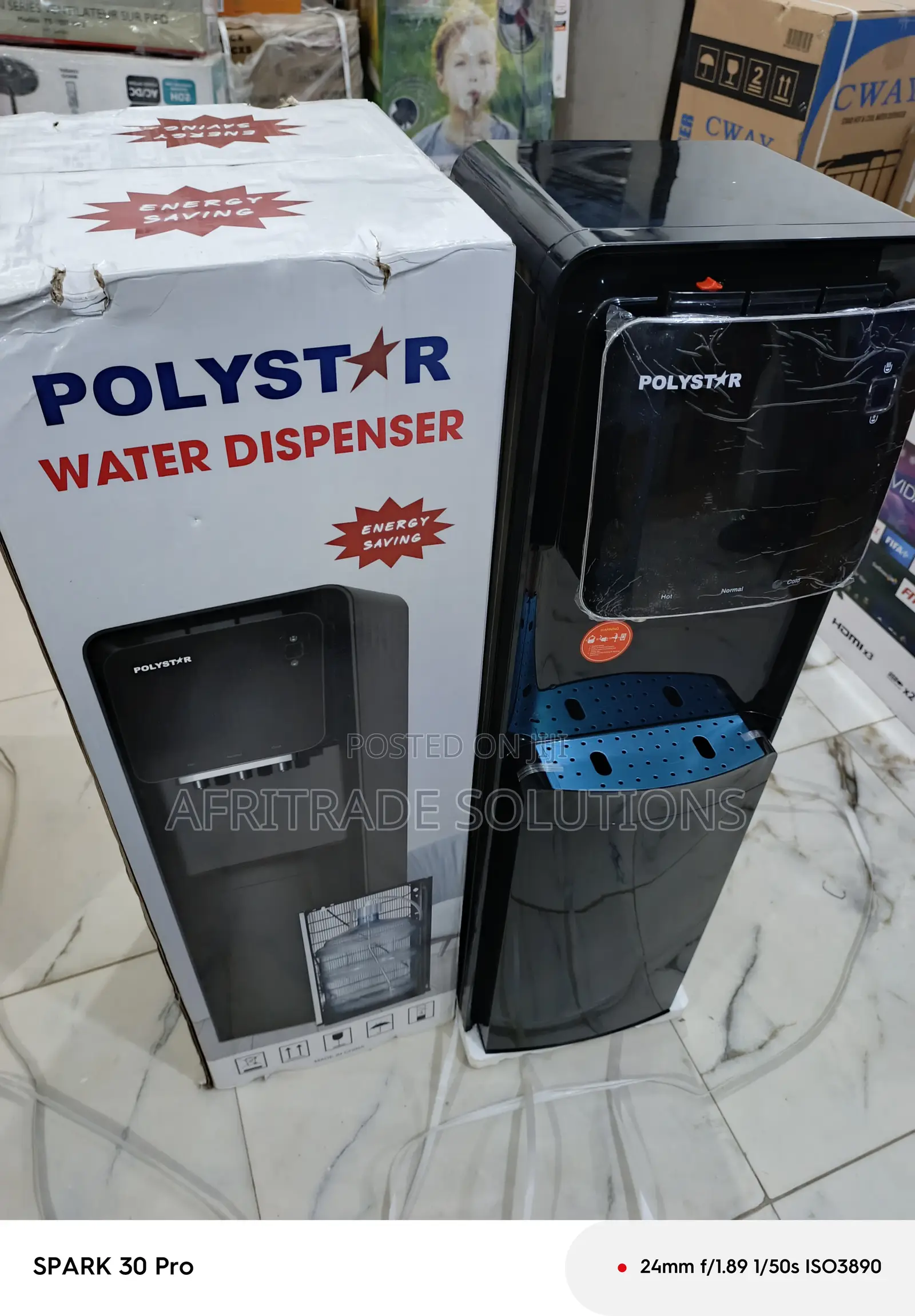 Polystar Pv-R6jx-5blk Black Finish Water Dispenser