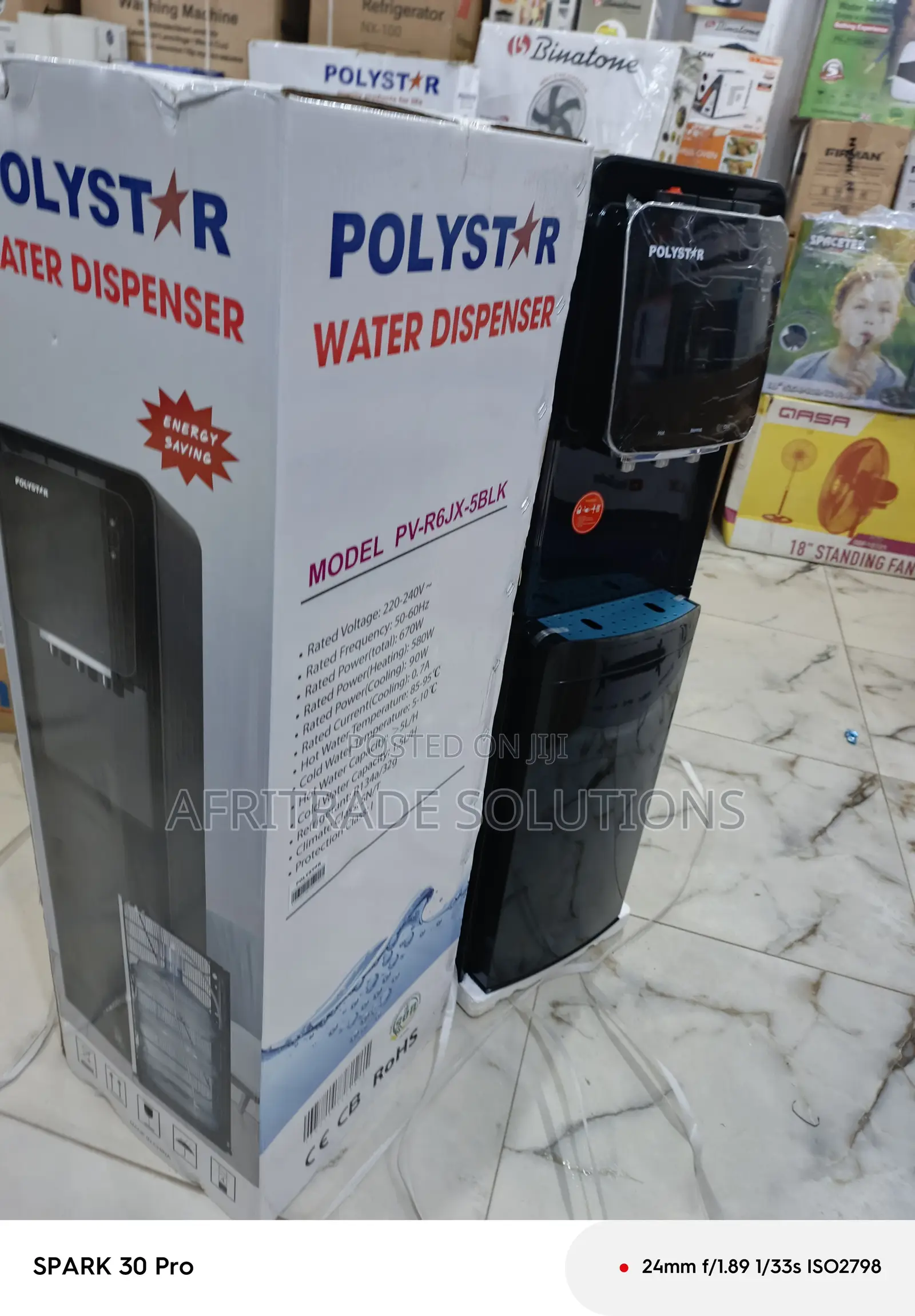 Polystar Pv-R6jx-5blk Convenient Water Dispenser for Kitchen