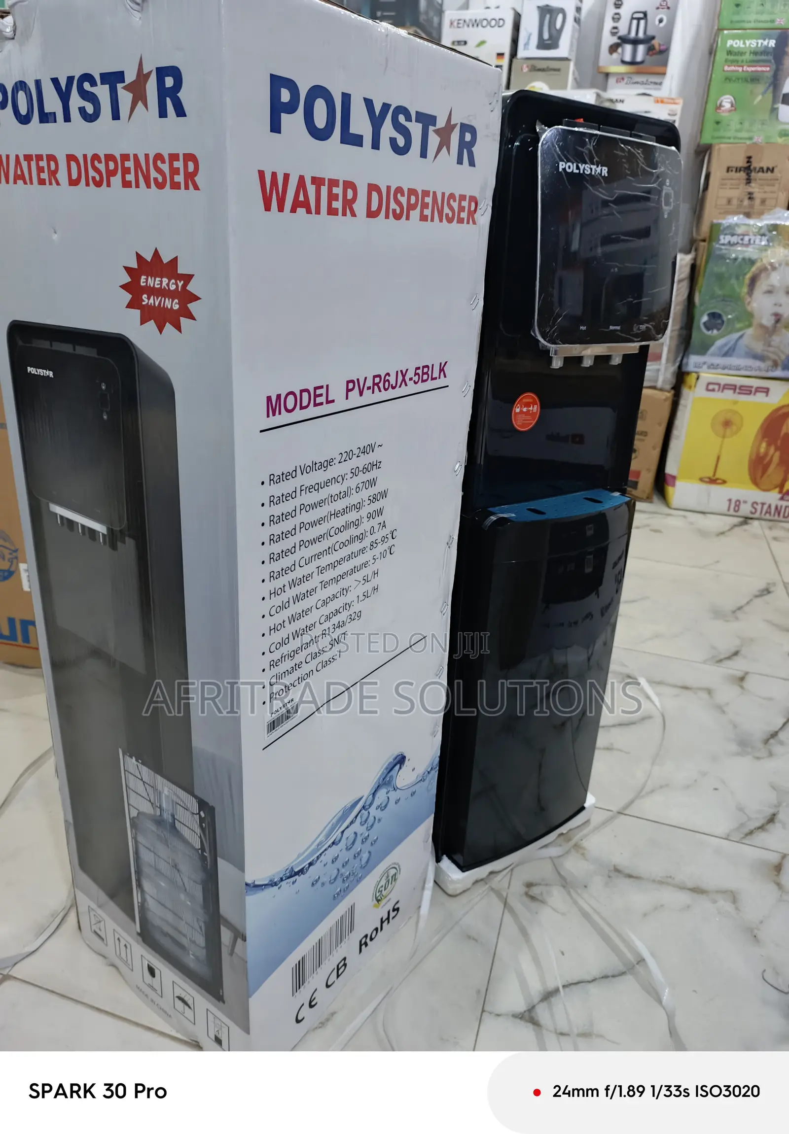Polystar Pv-R6jx-5blk Fast Cooling Water Dispenser
