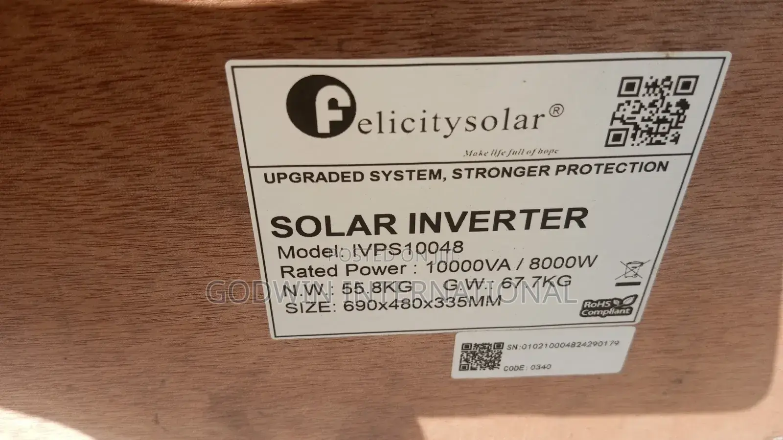 Felicity Inverter 10kva