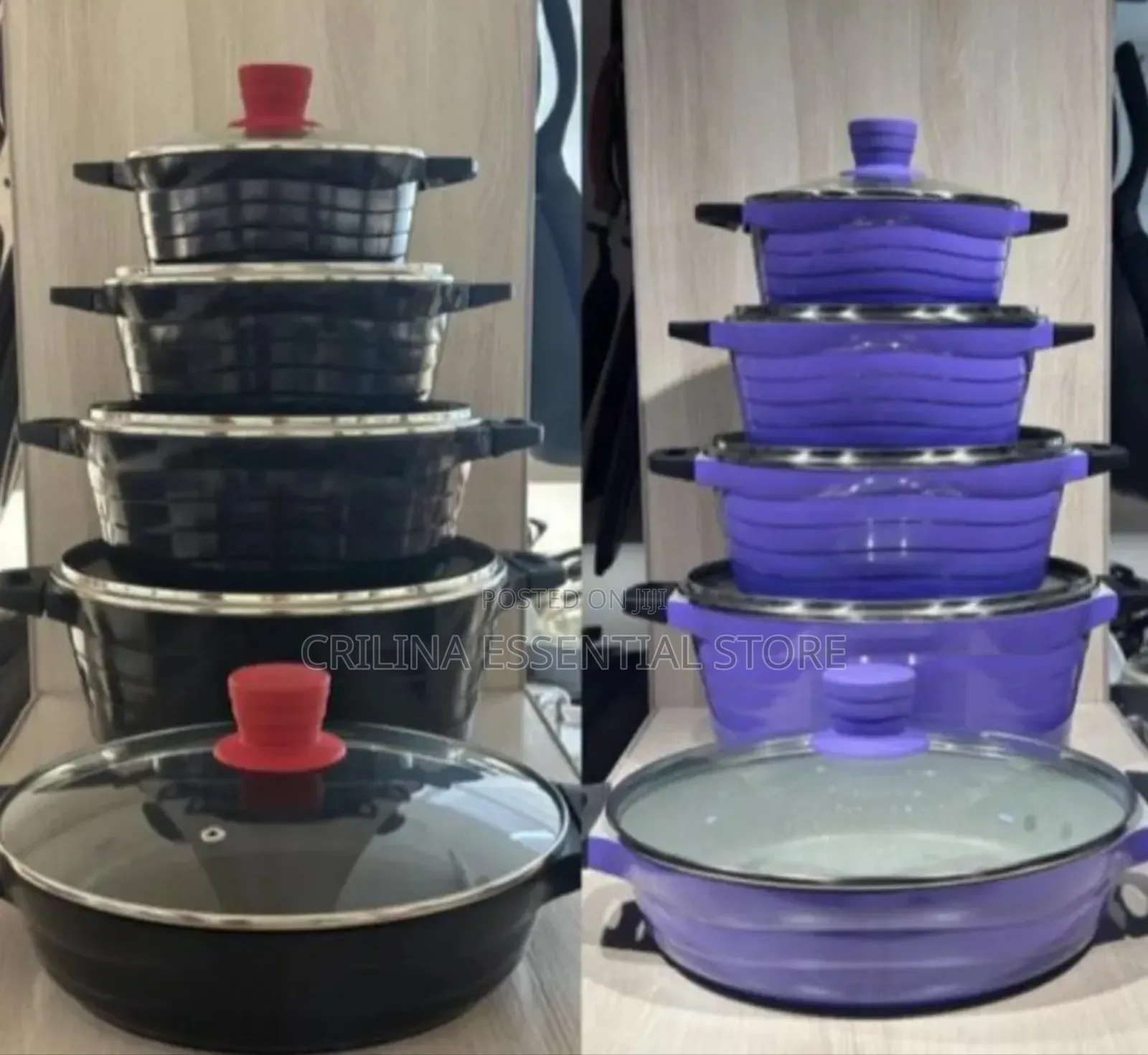10pcs Granite Coating Kitchen Cookware