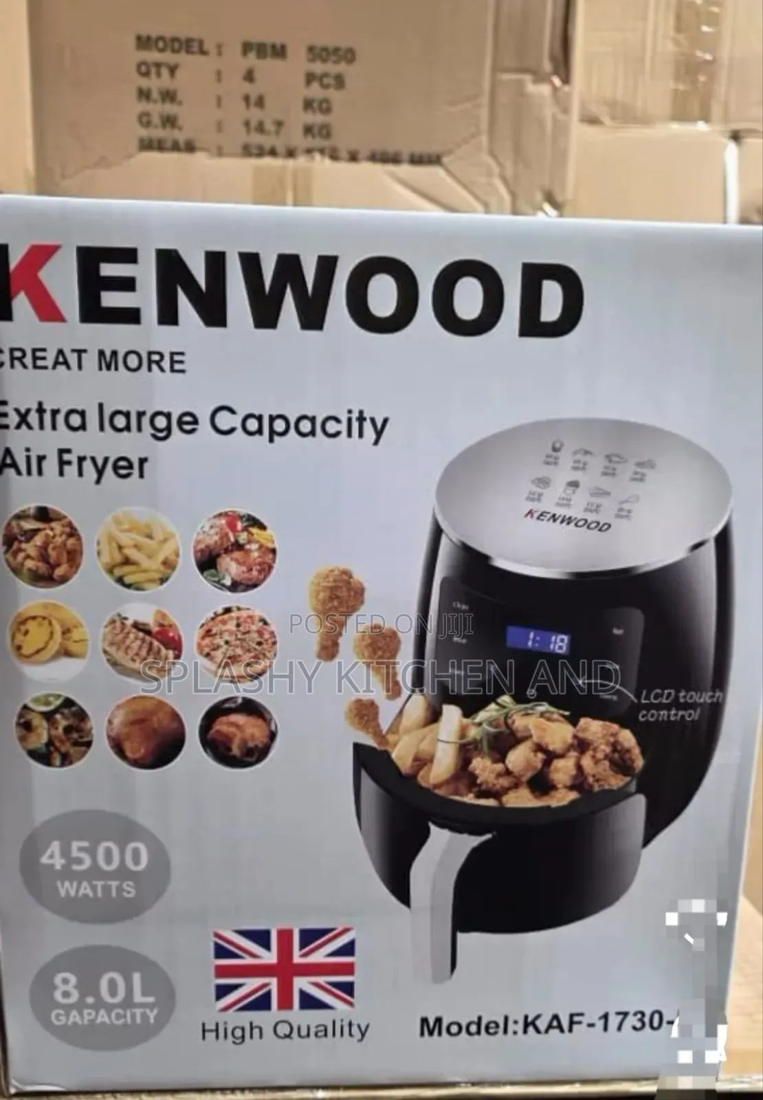 Kenwood 8l Extra Large Air Fryer - 4500w
