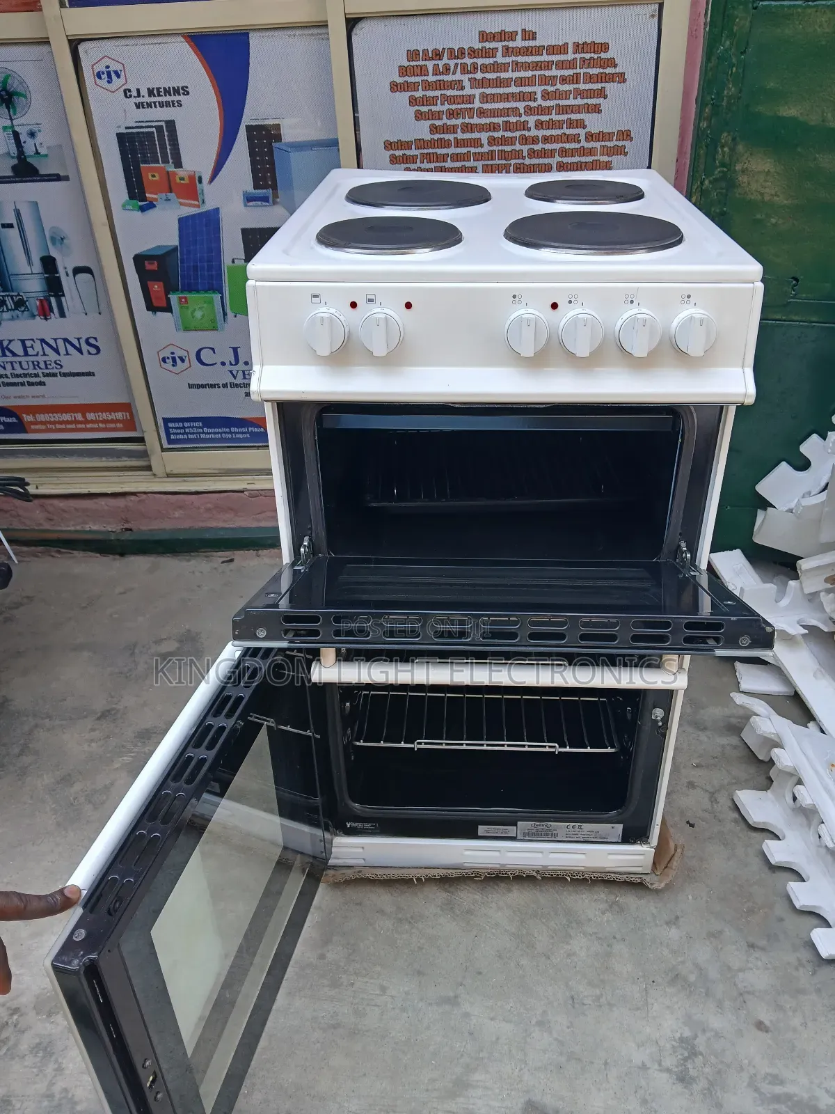 Original Belling 4 All Electric Standing Cooker With Oven Grill 50cm