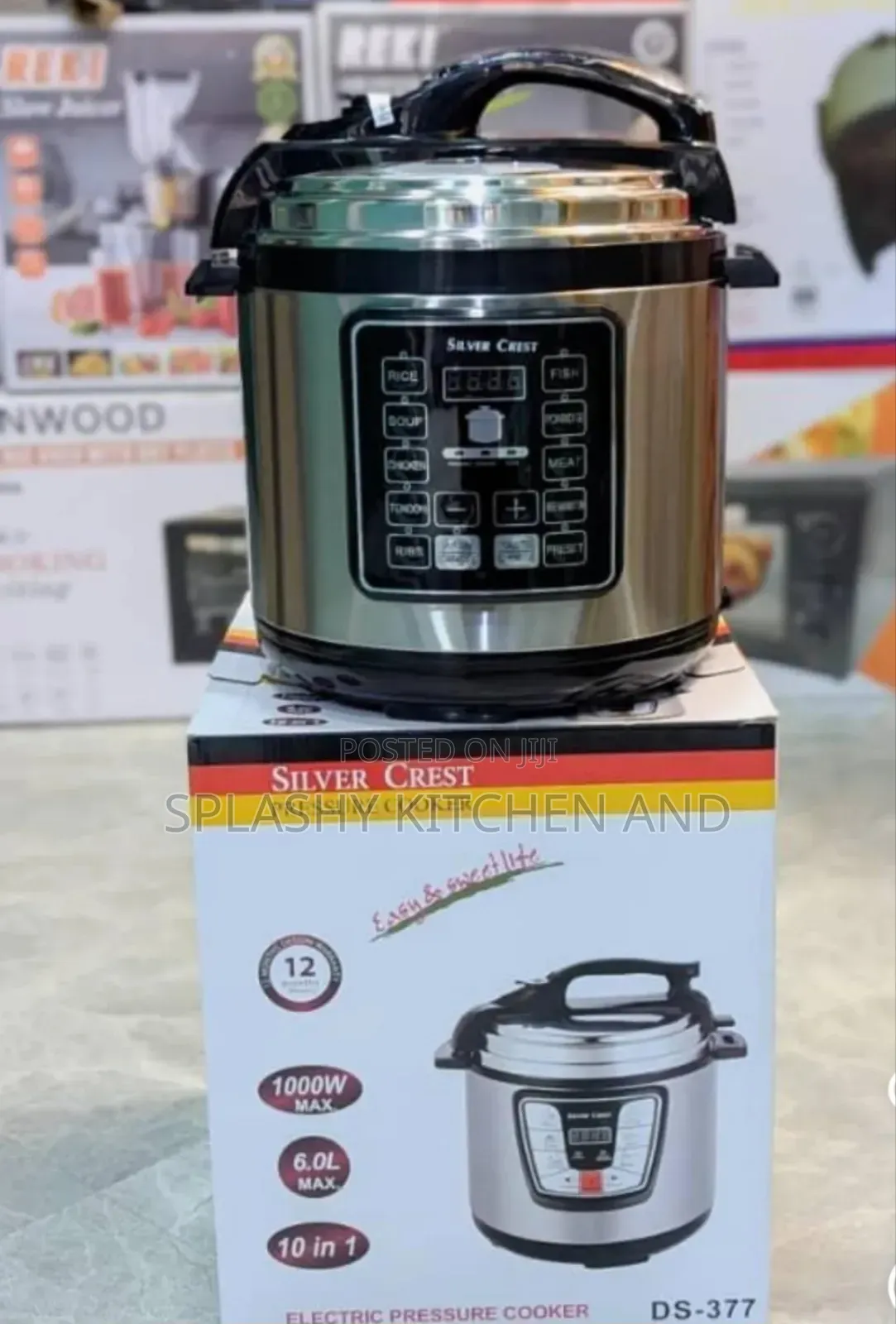Silver Crest 6l Digital Stainless Steel Electric Pressure Cooker