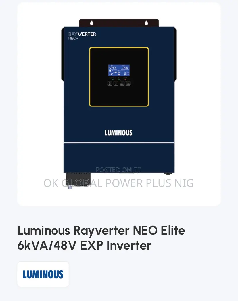 Luminous Rayverter Neo Elite 6kva/48v Exp Inverter