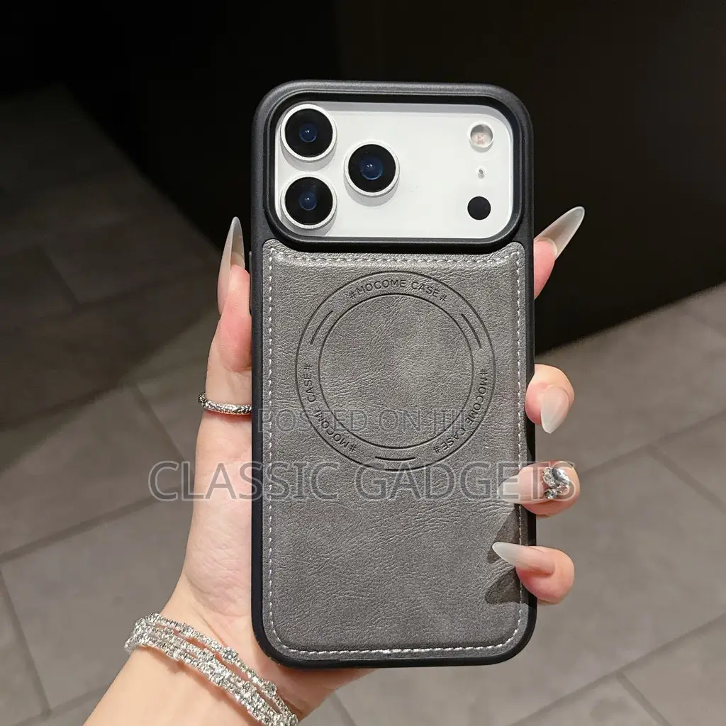 Leather Magsafe Simple Back Case for iPhone 17 Pro/ 17 Pro Max