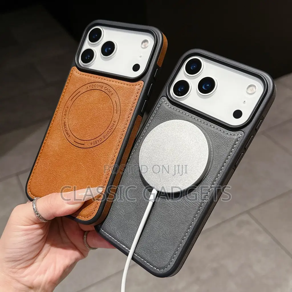 Leather Magsafe Simple Back Case for iPhone 17 Pro/ 17 Pro Max