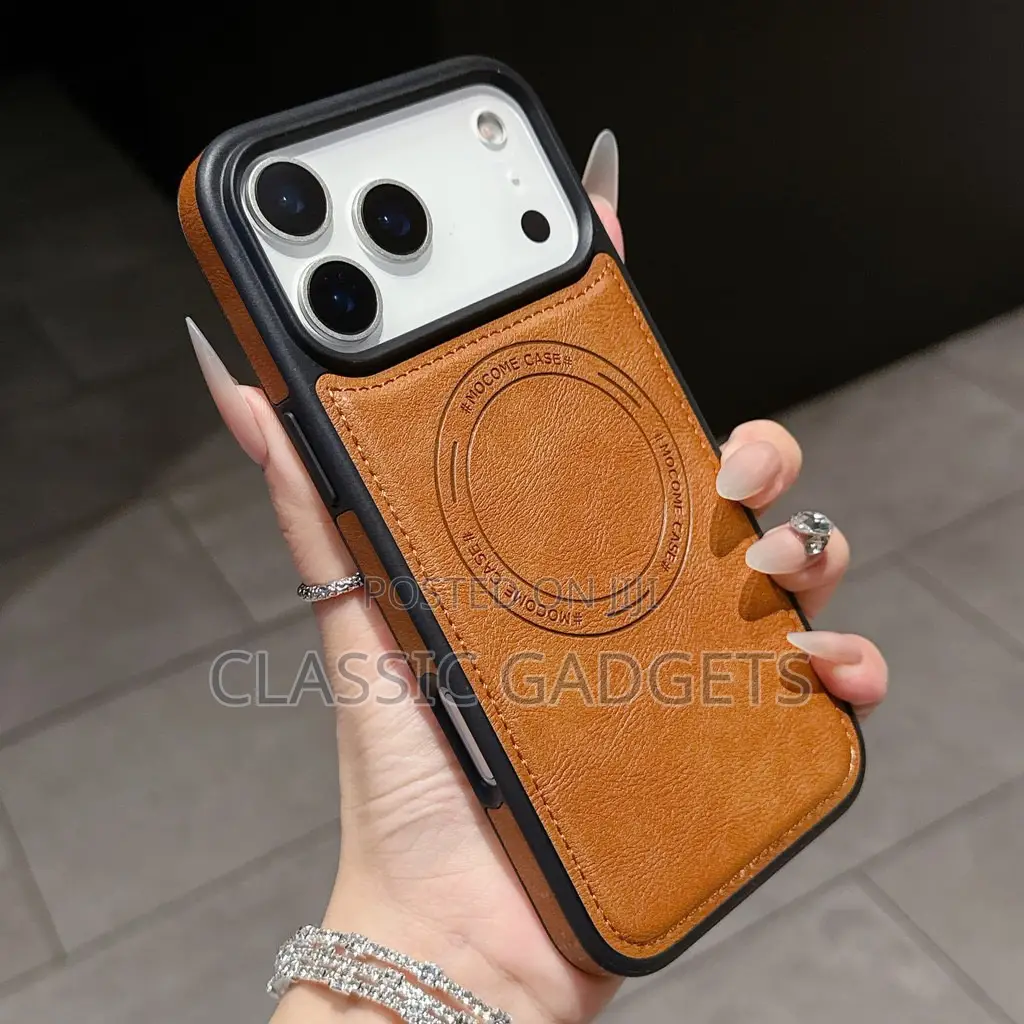 Leather Magsafe Simple Back Case for iPhone 17 Pro/ 17 Pro Max