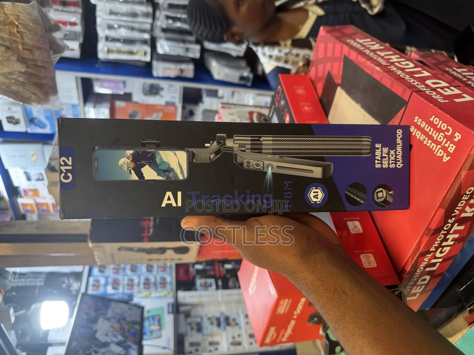 Modern Content Ai Tracking Selfie Stick Quadrupod
