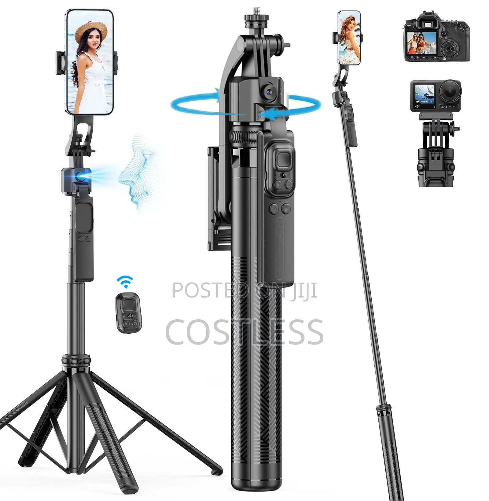 Modern Content Ai Tracking Selfie Stick Quadrupod