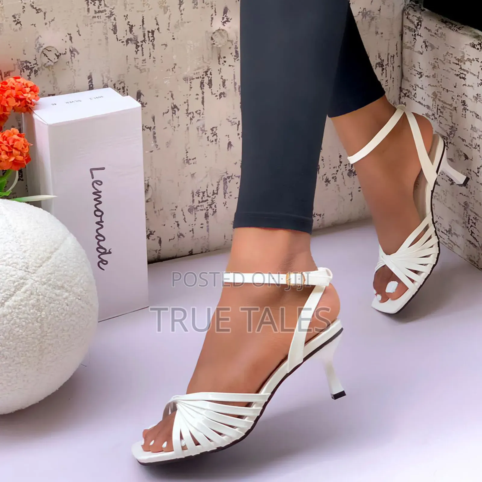 Women's Strappy Ankle Strap Open Toe Mid Heels Sandals. Sizes 37 To 42