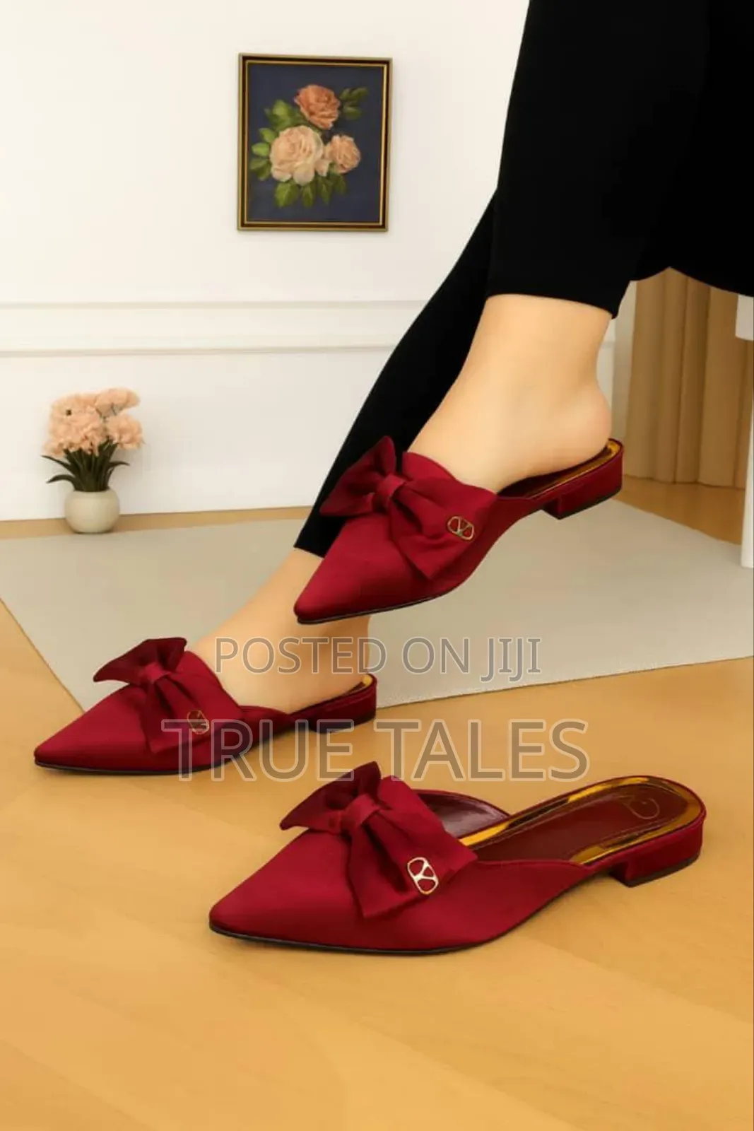 Women's Classy Pointed-toe Flats With Bow Design. Sizes 37-42