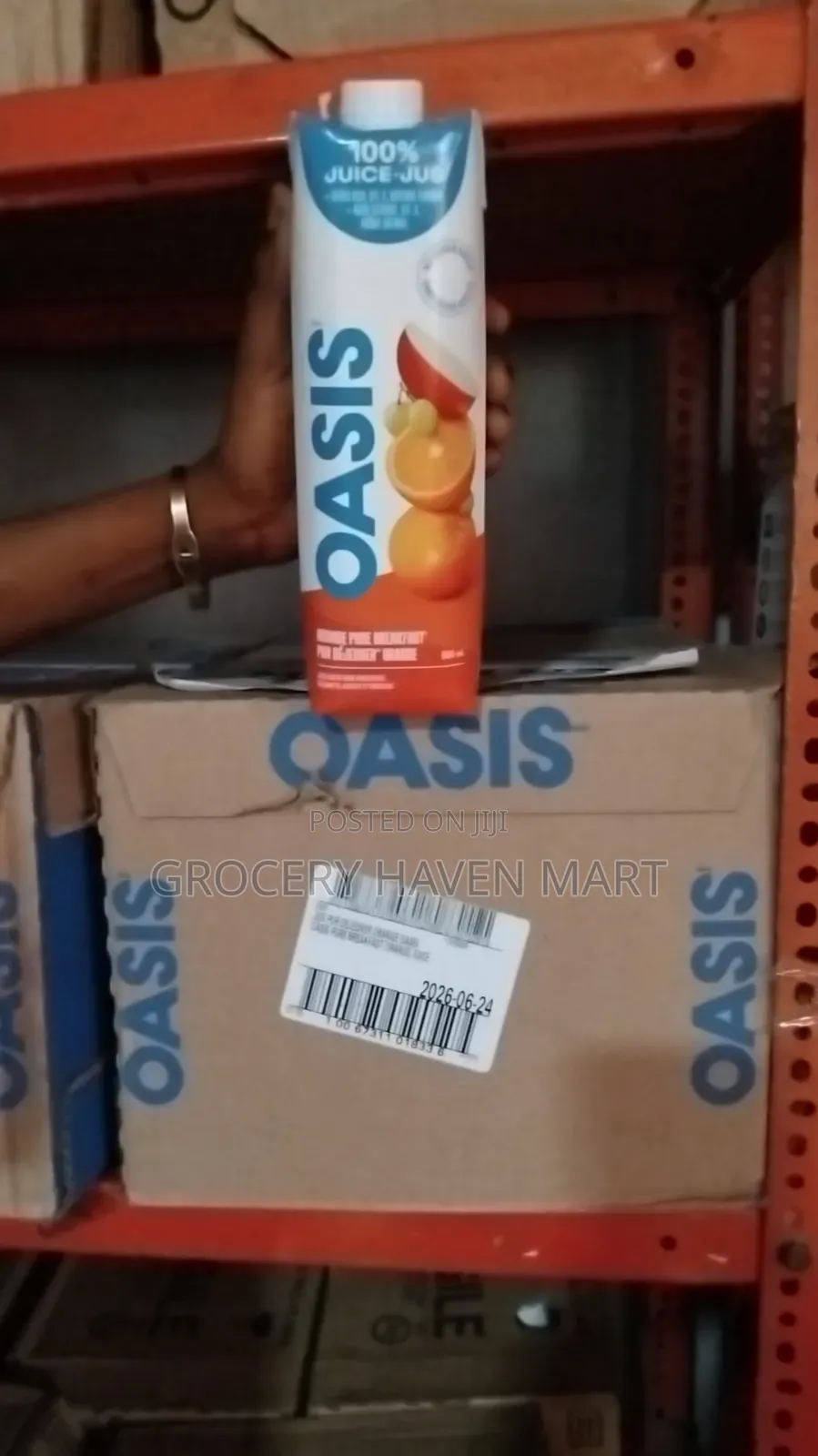 Oasis Juice 100 Percent, Tetra/960ml -12 Case