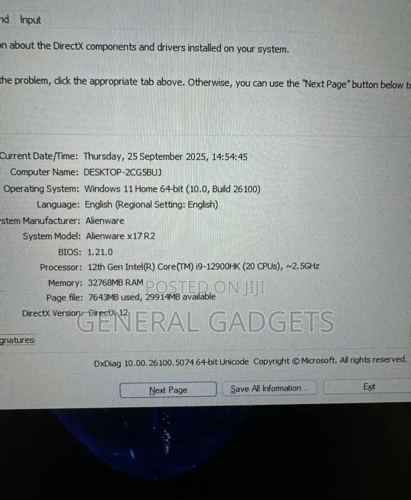 Laptop Alienware M17x R2 32GB Intel Core I9 SSD 2T
