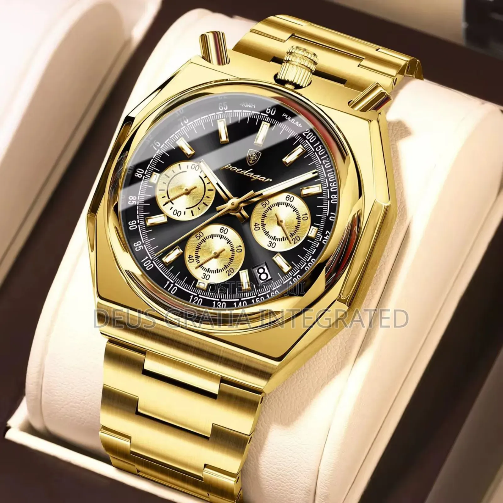 *Poedagar Chain* _chronograph_ Rist Watch