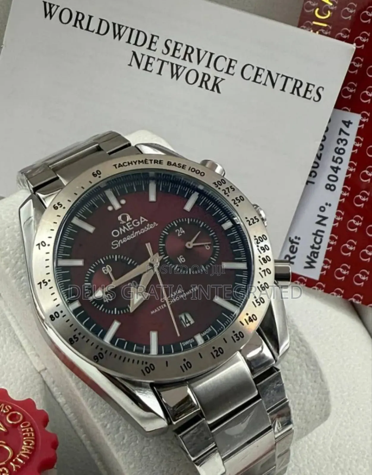 Omega Semester Chronograph Chain Wrist Watch
