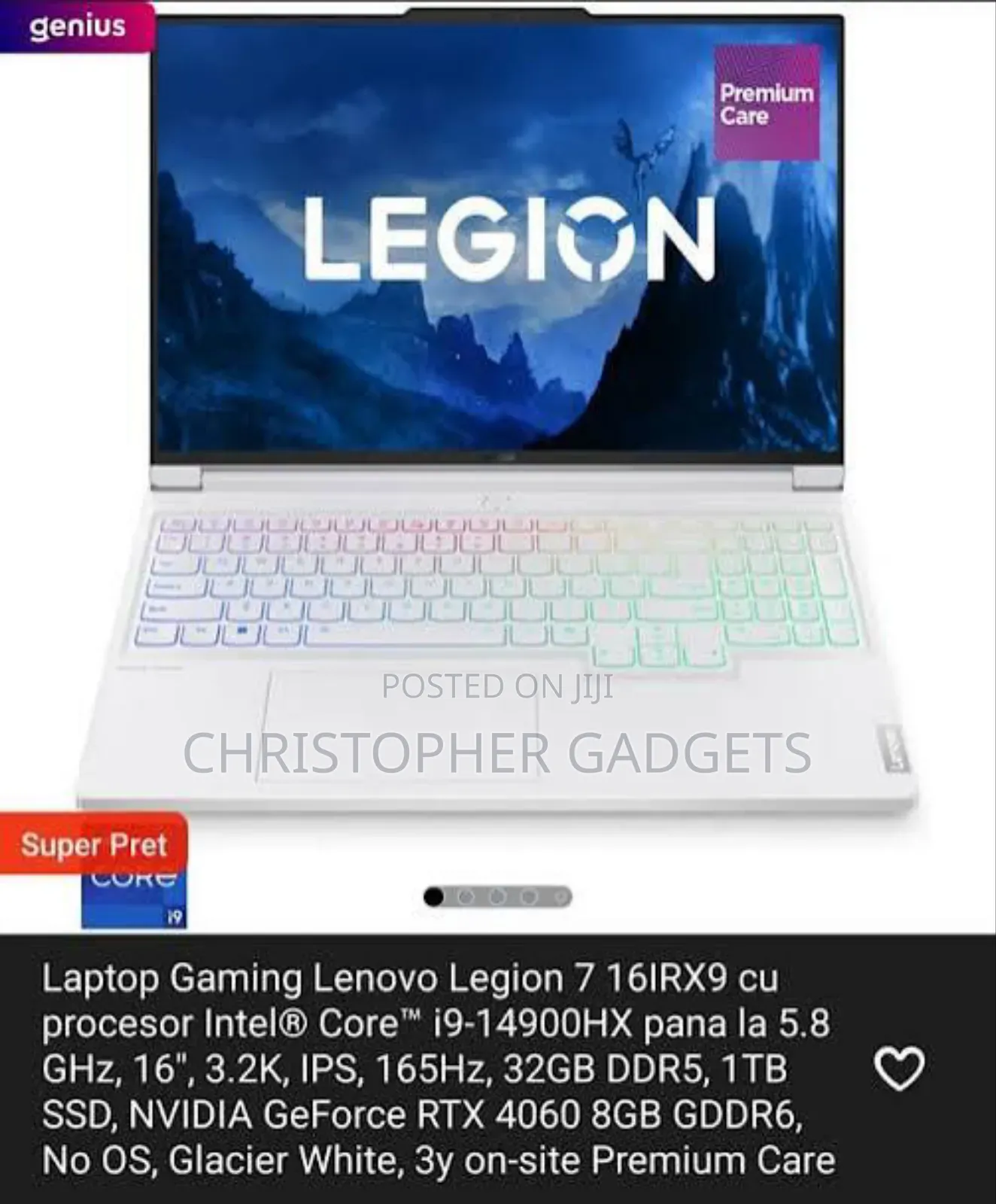 Laptop Lenovo Legion 7 32GB Intel Core I9 SSD 1T
