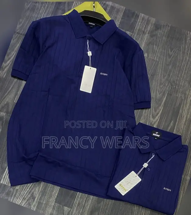 Mondo Collar Neck Polo Sizes= M ~ 3xl Quality  ` 