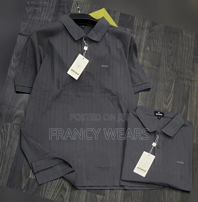Mondo Collar Neck Polo Sizes= M ~ 3xl Quality  ` 