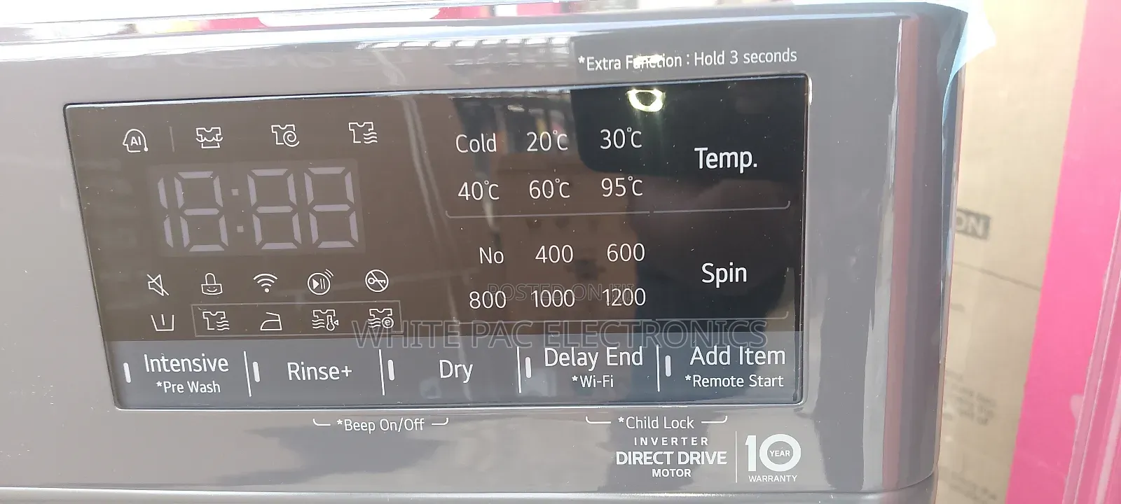 Original Lg Inverter 9kg Front Loader ( Wash & Dry ) Thing >Wifi