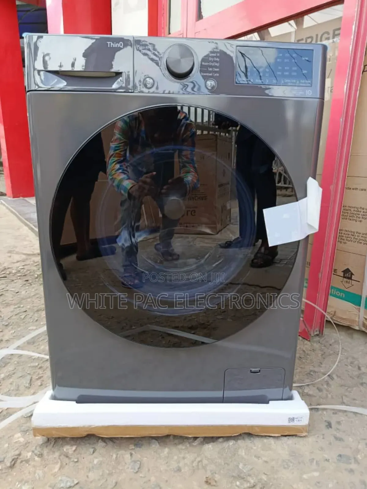Lg Front Load (Wash & Dry)Washing Machine 9/5kg, Silver, Inverter