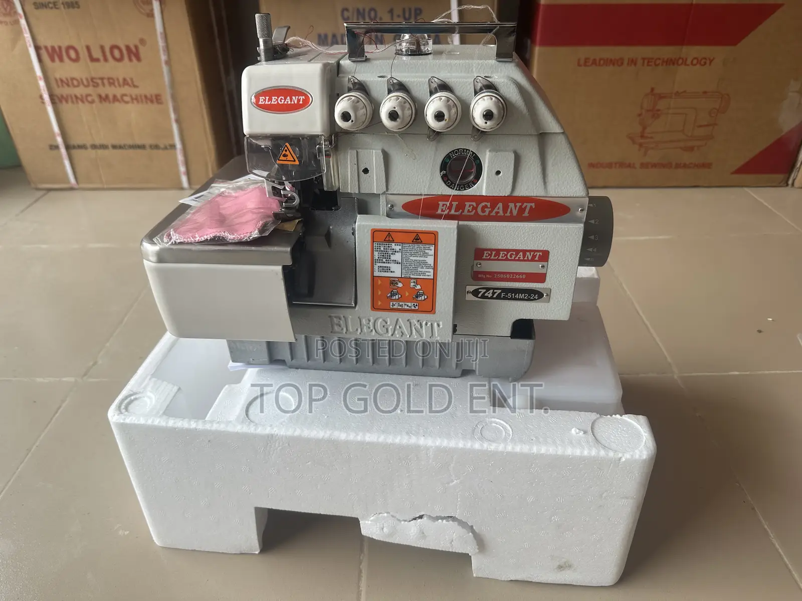 Elegant Industrial Overlock Sewing Machine