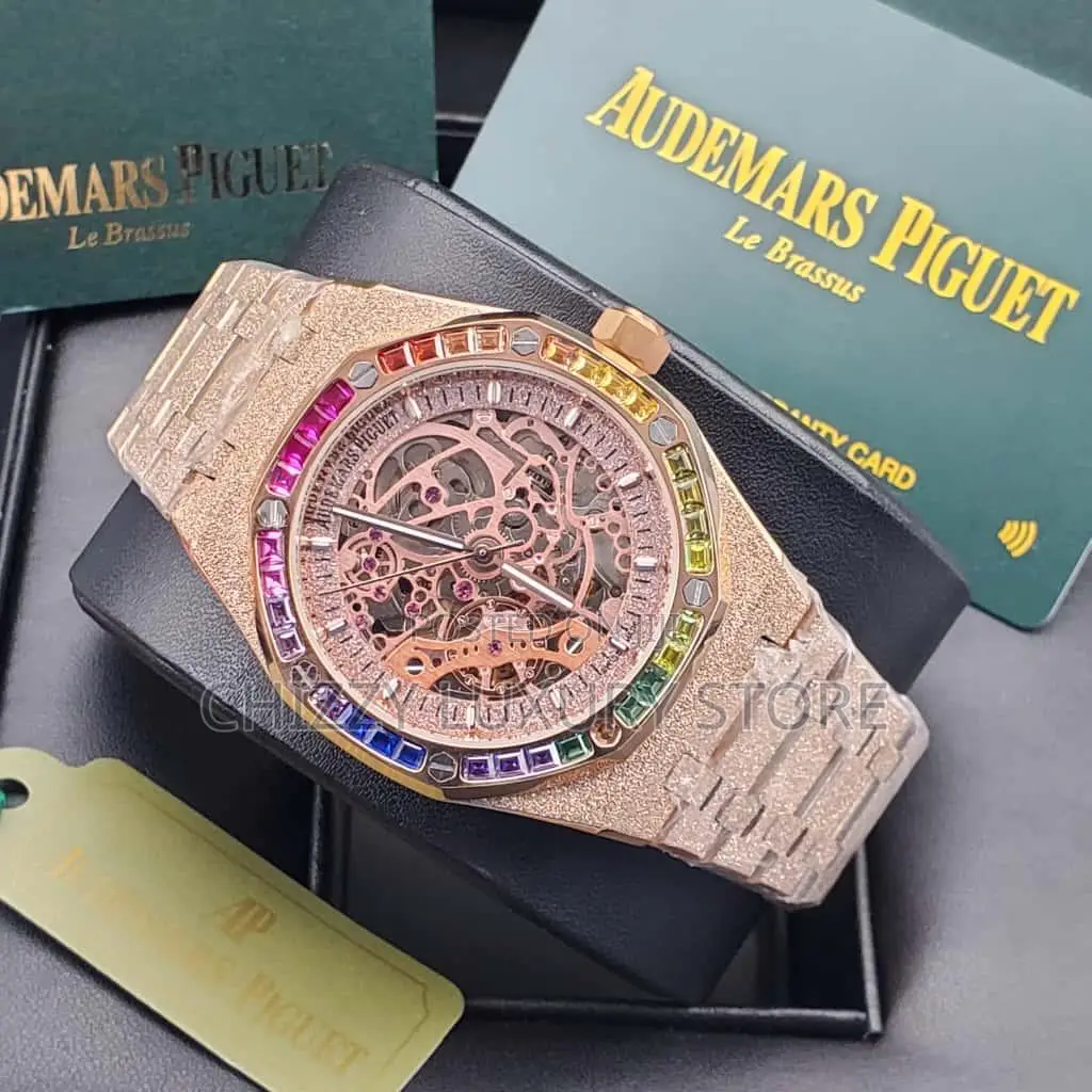Audemars Piguet Quality Luxury Men Chain Strap Wristwatch