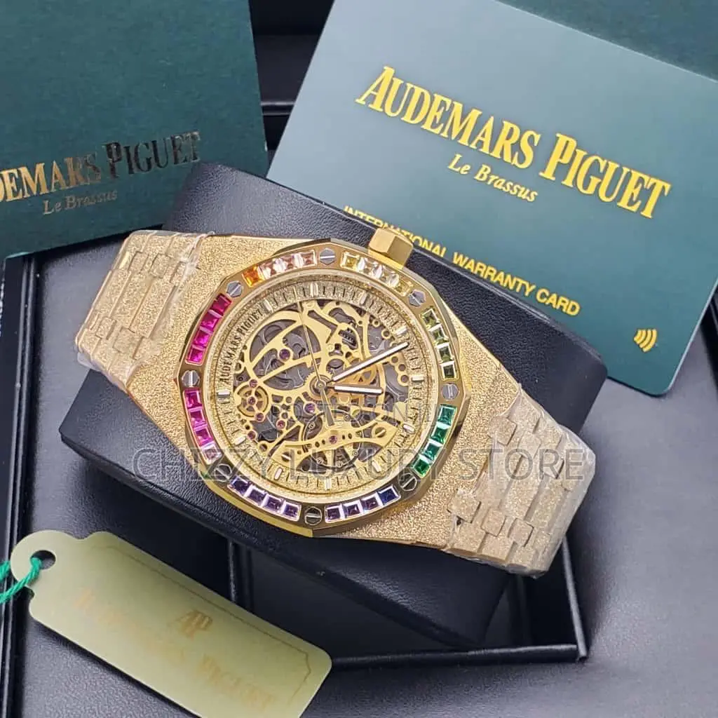 Audemars Piguet Quality Luxury Men Chain Strap Wristwatch
