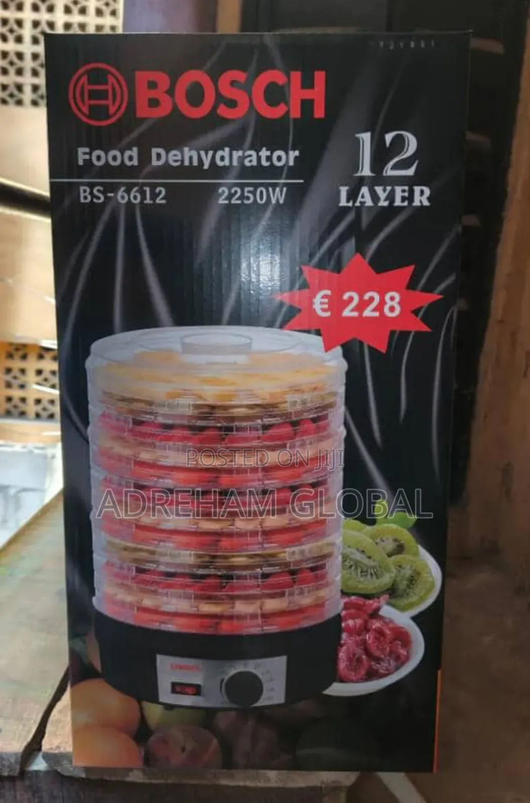 Bosch 12 Layers Food Dehydrator 2250watts