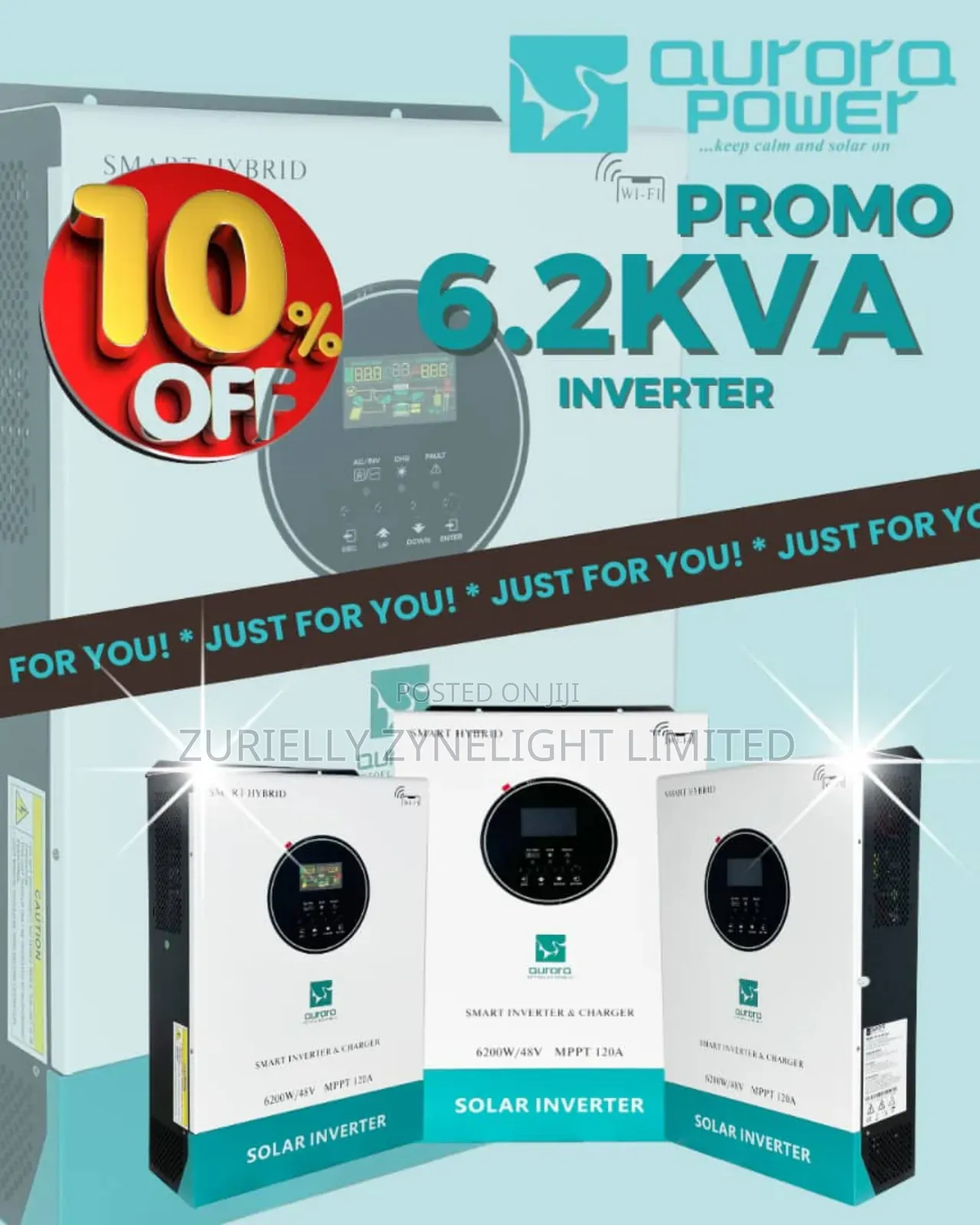 Aurora 6.2kva Smart Inverter Charger