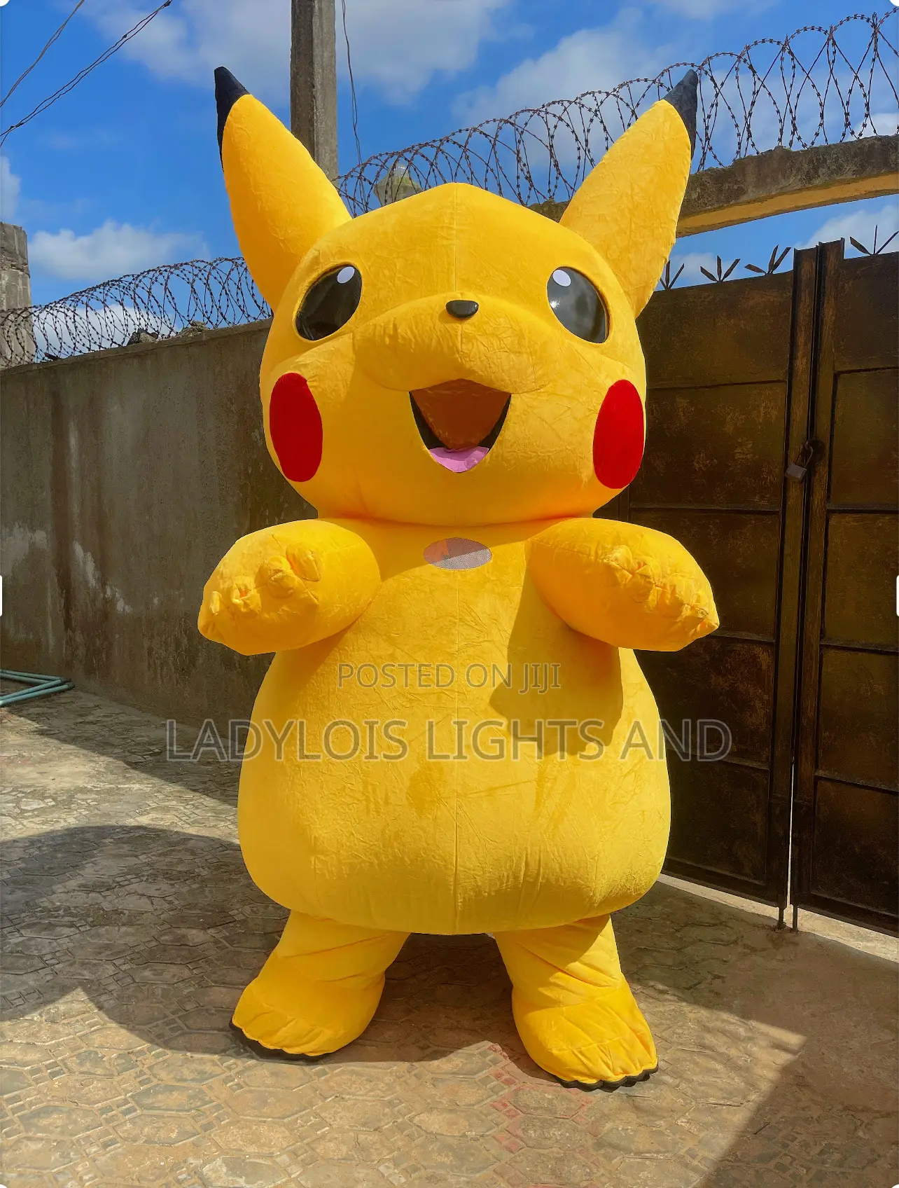 Big Size Inflatable Pikachu Mascot Costume