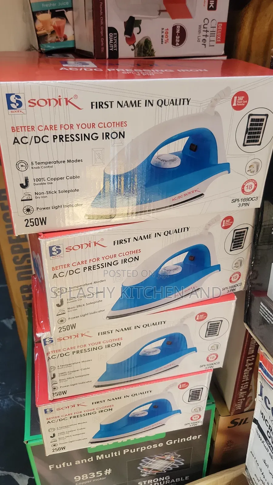 Sonik Solar/Inverter Pressing Iron 250w