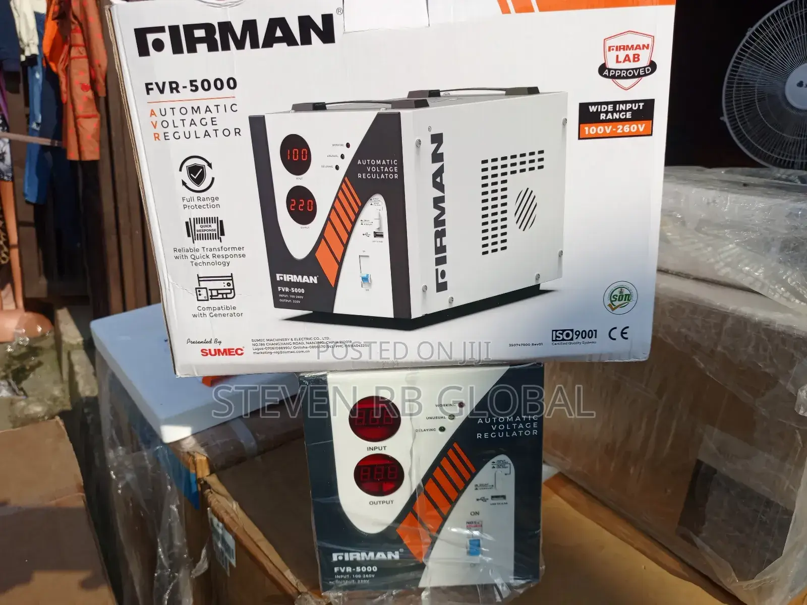 Firman 5000w Stabilizer With Usb Port | FVR-5000