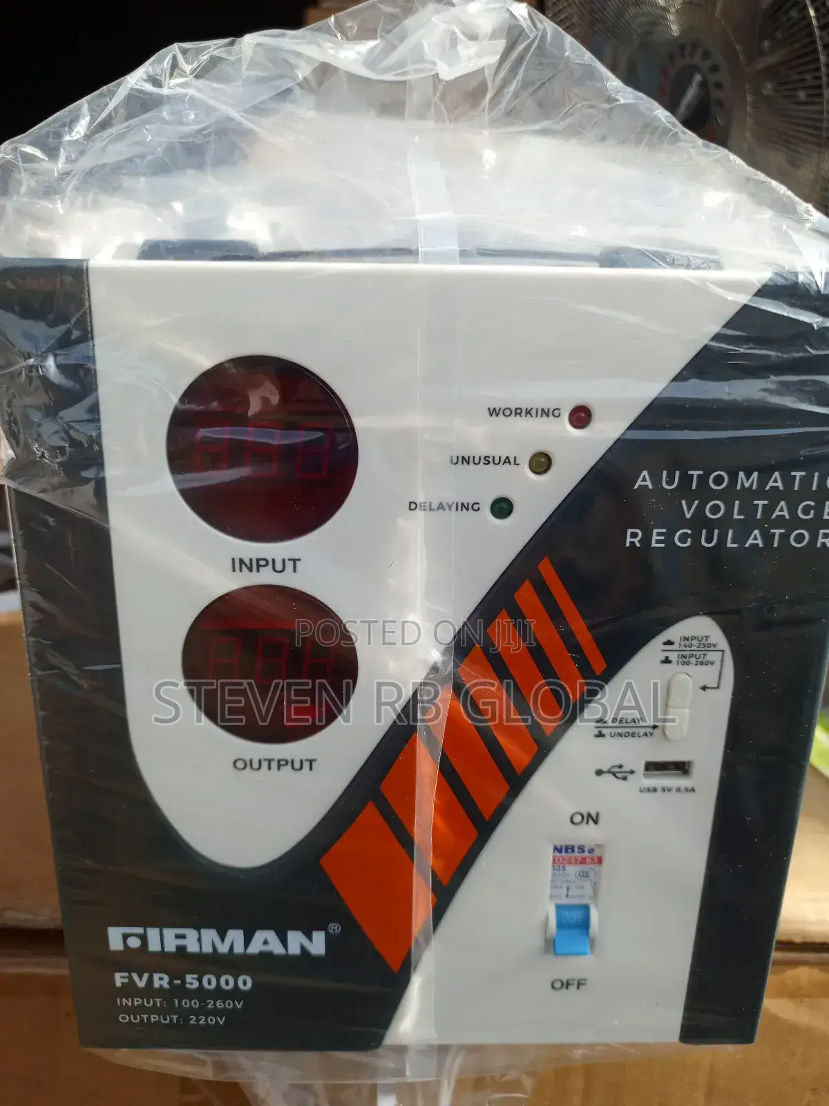 Firman 5000w Stabilizer With Usb Port | FVR-5000