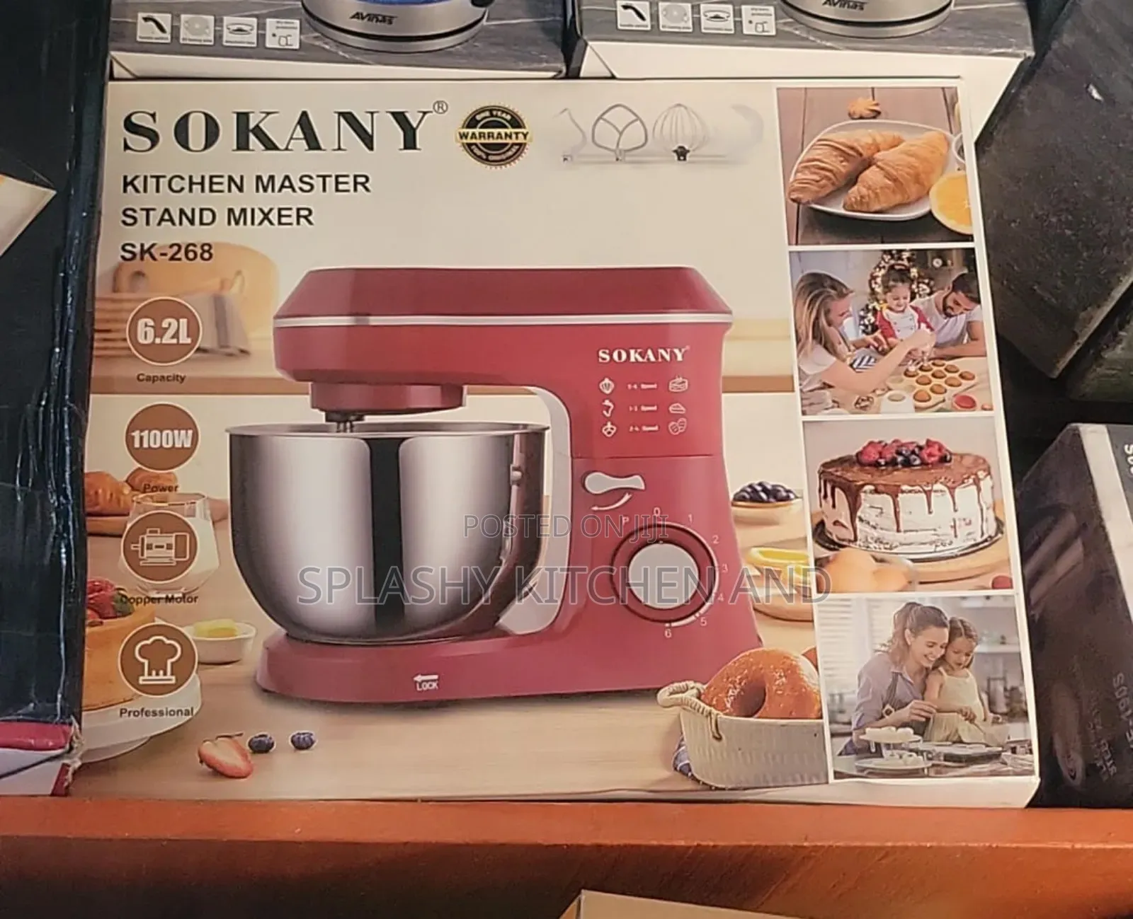 Sokany Commercial Cake Stand Mixer- 6.2l