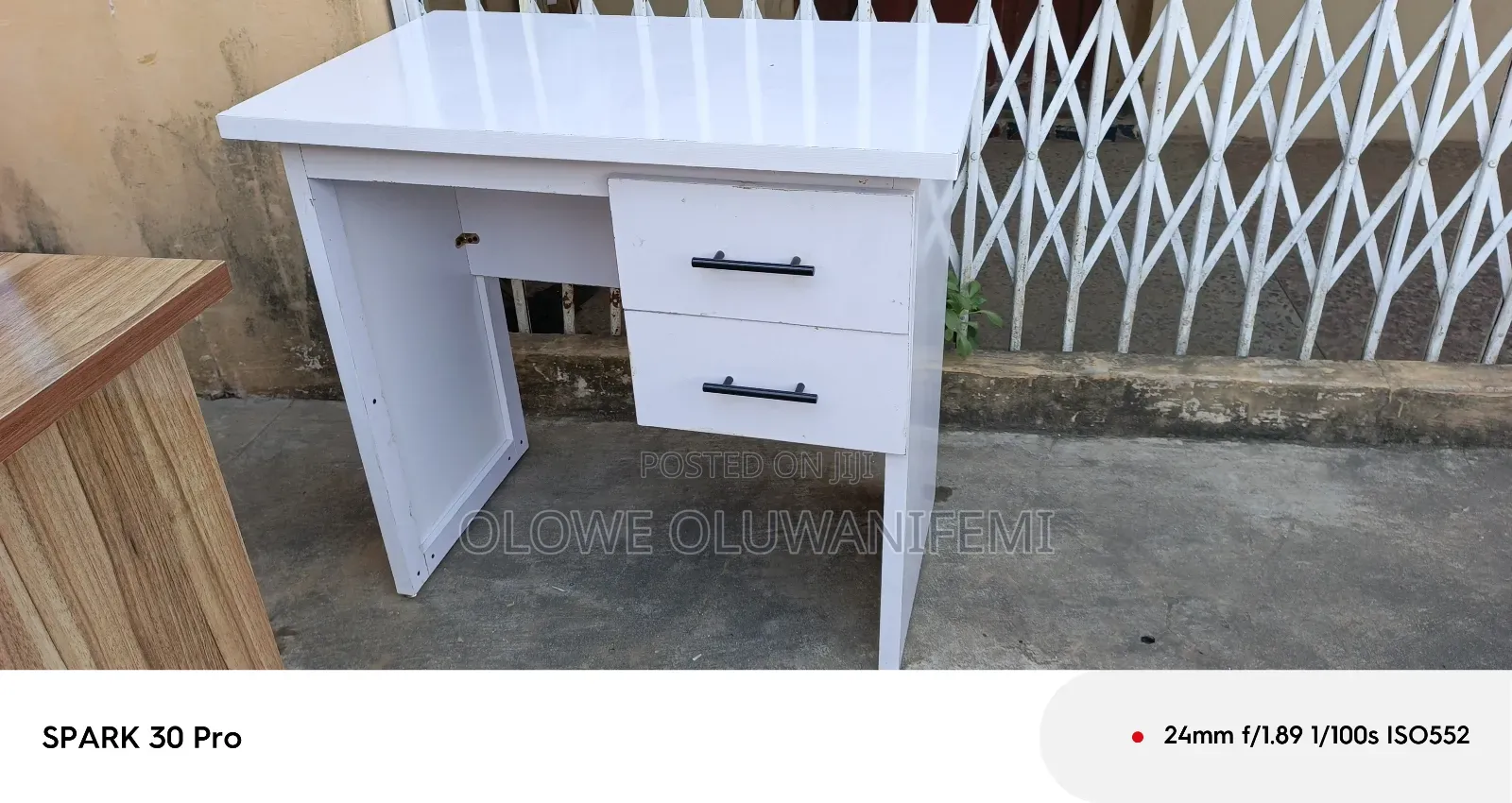 3ft White Office Table