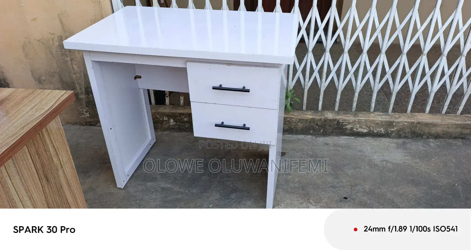 3ft White Office Table