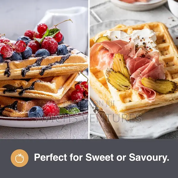 Compact Stainless Steel Dual Belgian Waffle Maker